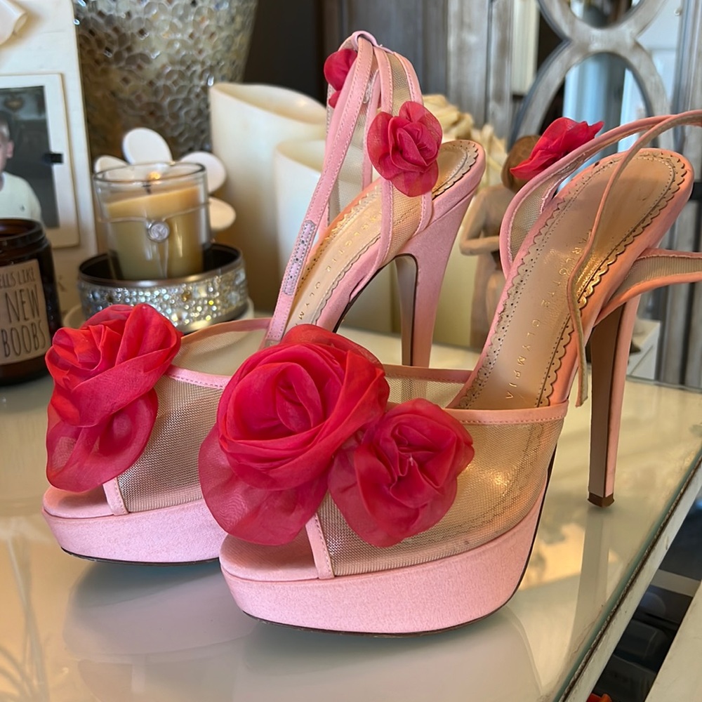 Charlotte Olympia Platform Heels size 38.5 US 8.5